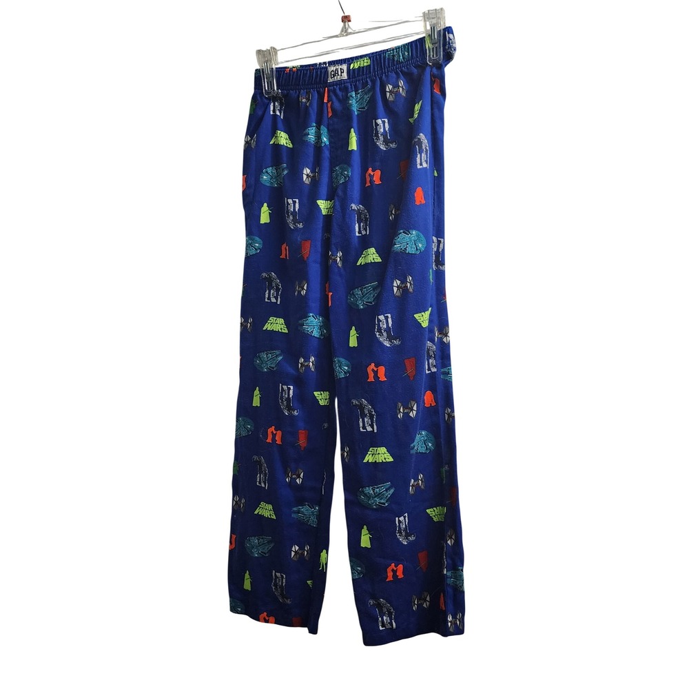 GAP Kids Star‎ Wars Pajama Pants Blue Sleepwear Boys Girls Size 12